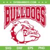 Go Bulldogs School Sports Team SVG, Mascot Game Day SVG, Bulldogs Football DXF SVG PNG EPS