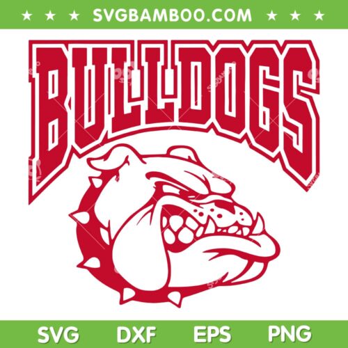 Go Bulldogs School Sports Team SVG, Mascot Game Day SVG, Bulldogs Football DXF SVG PNG EPS