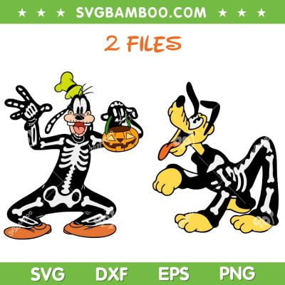Goofy And Pluto Skeleton SVG PNG, Halloween Disney Mouse And Friends Skeleton SVG, 2 Files Goofy And Pluto DXF SVG PNG EPS Goofy And Pluto Skeleton SVG PNG, Halloween Disney Mouse And Friends Skeleton SVG, 2 Files Goofy And Pluto DXF SVG PNG EPS