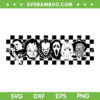 Halloween Horror Movie Checkered SVG PNG, Retro Killers Friends Halloween SVG, Horror Characters DXF SVG PNG EPS Halloween Horror Movie Checkered SVG PNG, Retro Killers Friends Halloween SVG, Horror Characters DXF SVG PNG EPS