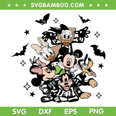Halloween Mouse And Friends Horror Halloween SVG, Disney Trick Or Treat SVG, Skeleton Disney Halloween DXF SVG PNG EPS Halloween Mouse And Friends Horror Halloween SVG, Disney Trick Or Treat SVG, Skeleton Disney Halloween DXF SVG PNG EPS