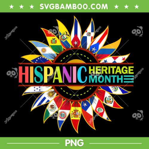 Hispanic Heritage Month 2023 PNG, Hispanic Heritage Month Sunflower PNG, September 15 To October 15 PNG