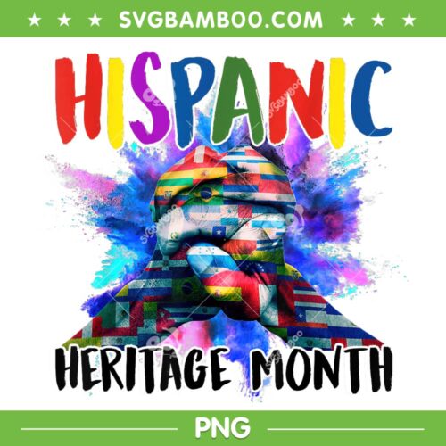 Hispanic Heritage Month Art PNG, Heritage Month Hold Hand PNG, National Hispanic Heritage Month PNG