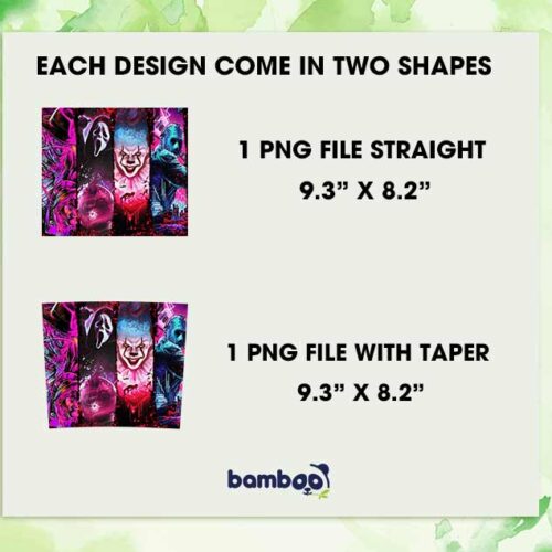 Horror Movie Villains Halloween Tumbler Wrap PNG, Freddy Ghostface Pennywise Jason 20oz Skinny Tumbler Template PNG Horror Movie Villains Halloween Tumbler Wrap PNG, Freddy Ghostface Pennywise Jason 20oz Skinny Tumbler Template PNG