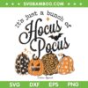 Its Just a Bunch of Hocus Pocus SVG PNG, Spooky Pumkin Leopard Star SVG, Hocus Pocus Pumpkins DXF SVG PNG EPS