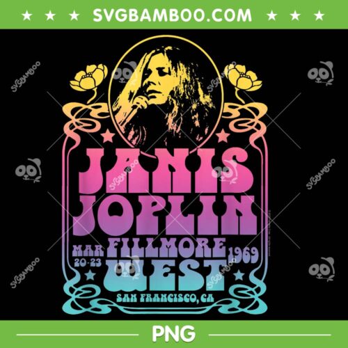 Janis Joplin Fillmore West PNG, Janis Joplin Mar 1969 2023 PNG, Janis Lyn Joplin PNG