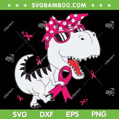 Kids Dinosaur Breast Cancer Awareness SVG, Cute Girls Trex Pink Ribbon SVG, Dinosaur Pink Girls DXF SVG PNG EPS Kids Dinosaur Breast Cancer Awareness SVG, Cute Girls Trex Pink Ribbon SVG, Dinosaur Pink Girls DXF SVG PNG EPS