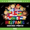Kids Hispanic Heritage Month PNG, Children Latin Flags PNG, Hispanic Heritage Month PNG