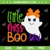 Little Miss Bootiful SVG PNG, Ghost Girls Beautiful SVG, Kids Halloween Bootiful Ghost DXF SVG PNG EPS
