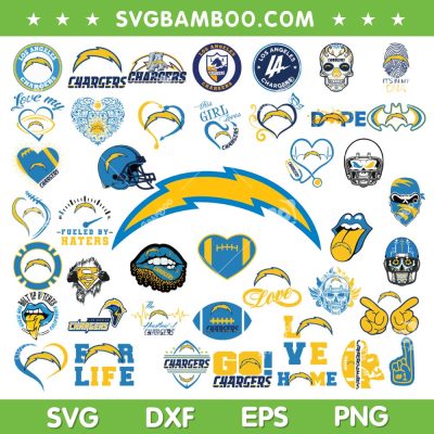 Los Angeles Chargers Mega Bundle SVG, Chargers Logo Bundle SVG, Football Team Logo DXF SVG PNG EPS Los Angeles Chargers Mega Bundle SVG, Chargers Logo Bundle SVG, Football Team Logo DXF SVG PNG EPS