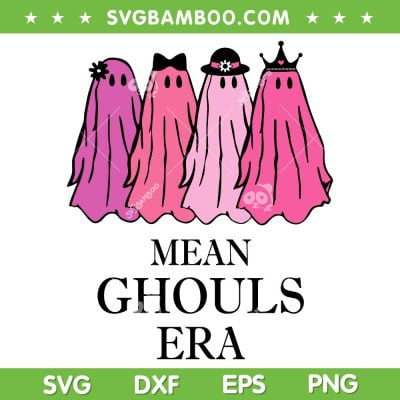 Mean Ghouls Era SVG PNG, Funny Ghost Pink Halloween SVG, Halloween Mean Girls DXF SVG PNG EPS Mean Ghouls Era SVG PNG, Funny Ghost Pink Halloween SVG, Halloween Mean Girls DXF SVG PNG EPS