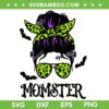 Messy Bun Momster Leopard SVG PNG, Halloween Spooky Mom SVG, Momster Halloween DXF SVG PNG EPS Messy Bun Momster Leopard SVG PNG, Halloween Spooky Mom SVG, Momster Halloween DXF SVG PNG EPS
