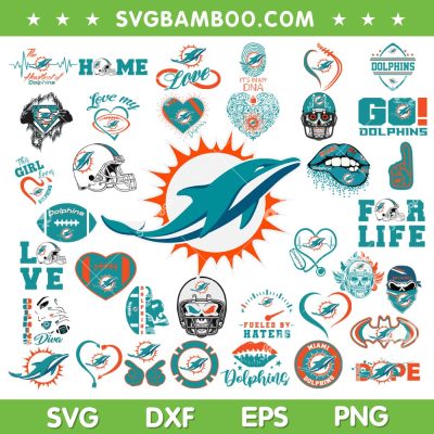 Miami Dolphins Mega Bundle SVG, NFL Football Teams SVG Bundle, Football Logo DXF SVG PNG EPS Miami Dolphins Mega Bundle SVG, NFL Football Teams SVG Bundle, Football Logo DXF SVG PNG EPS