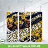 Michigan Wolverines 3D Inflated Tumbler Wrap PNG, Football Wolverines NCAA Teams 20oz Skinny Tumbler Template PNG Michigan Wolverines 3D Inflated Tumbler Wrap PNG, Football Wolverines NCAA Teams 20oz Skinny Tumbler Template PNG
