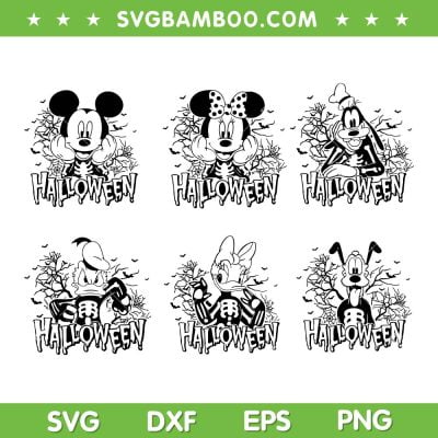 Mickey Mouse Friends Halloween Skeleton SVG, Trick Or Treat Disney Mouse SVG, Mickey Mouse Skeleton DXF SVG PNG EPS Mickey Mouse Friends Halloween Skeleton SVG, Trick Or Treat Disney Mouse SVG, Mickey Mouse Skeleton DXF SVG PNG EPS