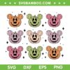 Mickey Mouse Pumpkin Head SVG PNG, Disney Mouse Head Happy Halloween SVG, Halloween Mickey DXF SVG PNG EPS