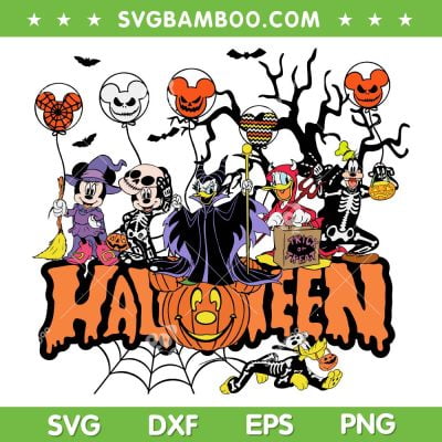 Mickey Mouse And Friends Halloween SVG, Disney Mouse Trick Or Treat SVG, Disney Characters DXF SVG PNG EPS Mickey Mouse And Friends Halloween SVG, Disney Mouse Trick Or Treat SVG, Disney Characters DXF SVG PNG EPS