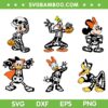 Mickey And Friends Skeleton SVG Bundle, Disney Mouse Halloween Masquerade Spooky SVG Bundle, Skeleton Disney Halloween DXF SVG PNG EPS
