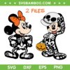 Mickey And Minnie Mouse Skeleton Costume SVG, Disney Mouse Skeleton SVG, 2 Files Disney Halloween DXF SVG PNG EPS