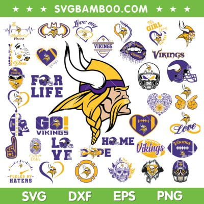 Minnesota Vikings Mega Bundle SVG, NFL Football Teams SVG Bundle, Vikings Logo DXF SVG PNG EPS Minnesota Vikings Mega Bundle SVG, NFL Football Teams SVG Bundle, Vikings Logo DXF SVG PNG EPS