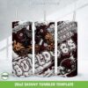 Mississippi State Bulldogs 3D Inflated Tumbler Wrap PNG, NCAA Bulldogs Football Teams 20oz Skinny Tumbler Template PNG