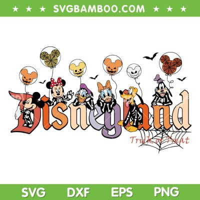 Disneyland Trick Or Treat SVG PNG, Mouse And Friends Halloween SVG, Cute Disney Halloween DXF SVG PNG EPS Disneyland Trick Or Treat SVG PNG, Mouse And Friends Halloween SVG, Cute Disney Halloween DXF SVG PNG EPS