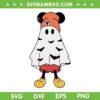 Mouse Ghost Halloween Costume SVG PNG, Mickey Mouse Trick Or Treat SVG, Mouse Ghost DXF SVG PNG EPS