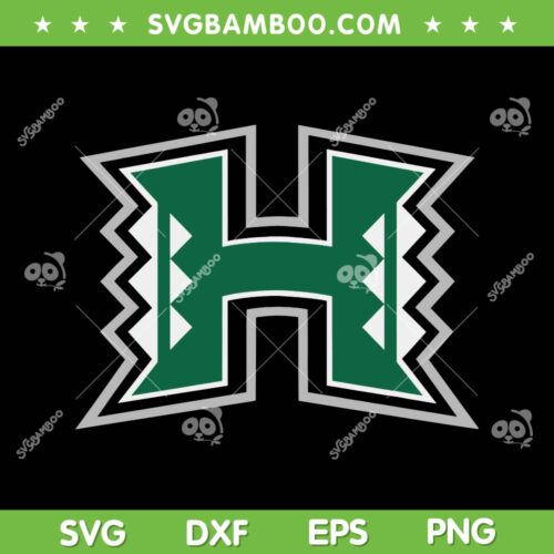 University of Hawaii Logo SVG PNG, Hawaii Rainbow Warriors Football SVG, NCAA University Teams DXF SVG PNG EPS