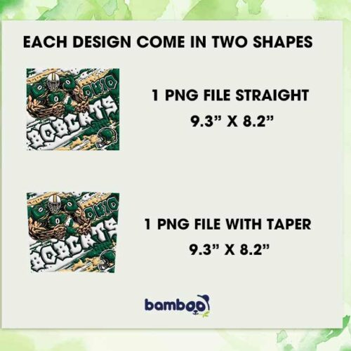 Ohio Bobcats 3D Inflated Tumbler Wrap PNG, Football NCAA 20oz Skinny Tumbler Template PNG Ohio Bobcats 3D Inflated Tumbler Wrap PNG, Football NCAA 20oz Skinny Tumbler Template PNG