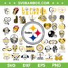Pittsburgh Steelers Mega Bundle SVG, NFL Football Teams SVG Bundle, Steelers Logo DXF SVG PNG EPS