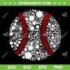 Polka Dot Baseball SVG PNG, Happy Dot Day Football SVG, Polka Dot Sports DXF SVG PNG EPS