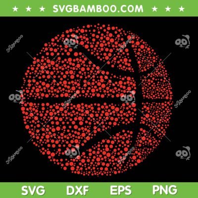 Polka Dot Basketball SVG PNG, Football Player International Dot Day SVG, Love Basketball DXF SVG PNG EPS Polka Dot Basketball SVG PNG, Football Player International Dot Day SVG, Love Basketball DXF SVG PNG EPS