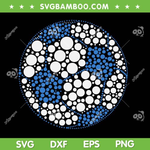 Polka Dot Soccer SVG PNG, Happy Dot Day Football SVG, Soccer Lover DXF SVG PNG EPS