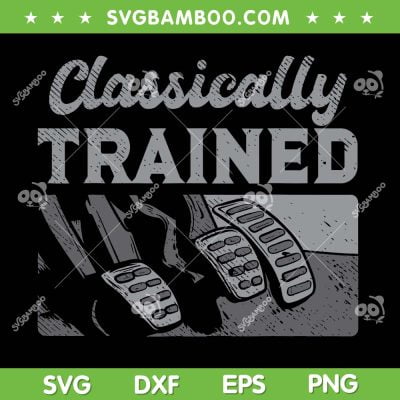 Racing Three Pedals Classically Trained SVG, Vintage Racing Three Pedals SVG, Pedal Car DXF SVG PNG EPS