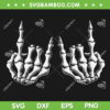 Rock On Band SVG PNG, Skeleton Hand Rock And Roll SVG, Rock Music DXF SVG PNG EPS