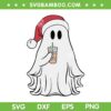 Santa Ghost Drinking Iced Coffee SVG PNG, Funny Boo jee Ghost Christmas SVG, Cute Ghost Drink DXF SVG PNG EPS Santa Ghost Drinking Iced Coffee SVG PNG, Funny Boo jee Ghost Christmas SVG, Cute Ghost Drink DXF SVG PNG EPS