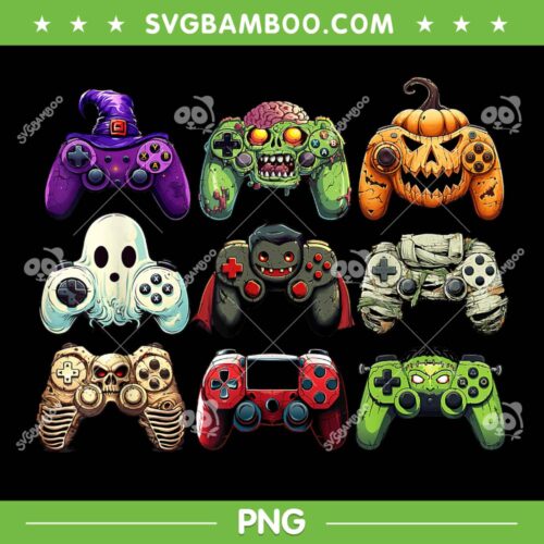 Skeleton Zombie Gaming Controllers PNG, Halloween Gamer Boys PNG, Controller Game Halloween PNG