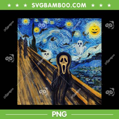 Starry Night Ghostface PNG, Scream Scary Night Van Gogh PNG, Ghostface Halloween PNG Starry Night Ghostface PNG, Scream Scary Night Van Gogh PNG, Ghostface Halloween PNG