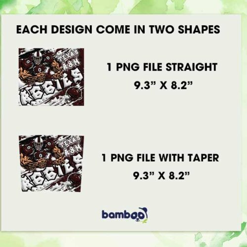 Texas A&M Aggies 3D Inflated Tumbler Wrap PNG, NCAA Aggies Football 20oz Skinny Tumbler Template PNG Texas A&M Aggies 3D Inflated Tumbler Wrap PNG, NCAA Aggies Football 20oz Skinny Tumbler Template PNG