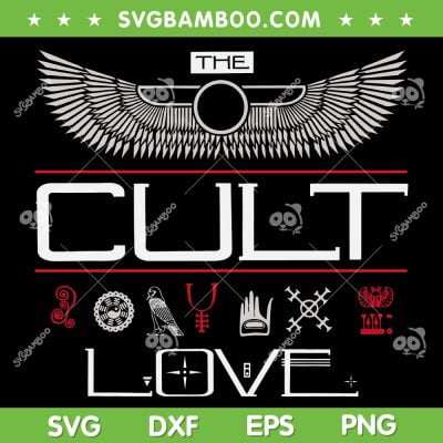 The Cult Love Symbols SVG PNG, The Cult Love Album Cover SVG, Love Life DXF SVG PNG EPS