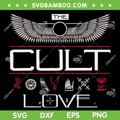 The Cult Love Symbols SVG PNG, The Cult Love Album Cover SVG, Love Life DXF SVG PNG EPS