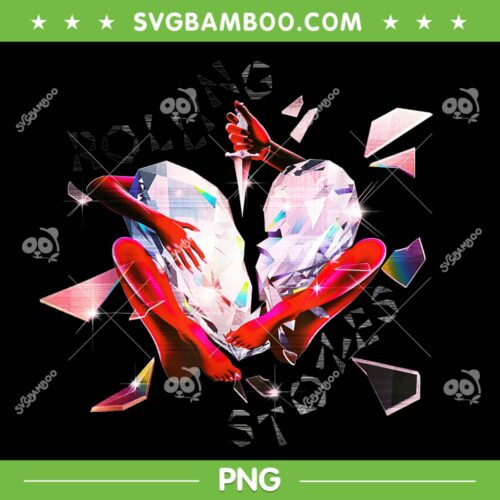 The Rolling Stones Exclusive Prism Heart PNG, Hackney Diamonds PNG, Townsend Music PNG