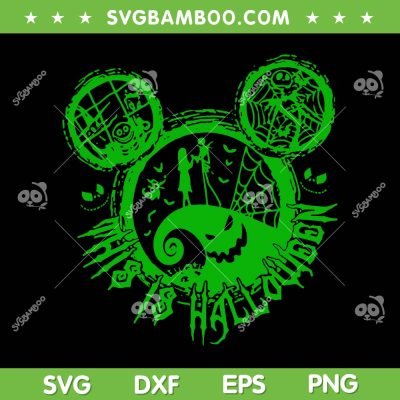 This Is Halloween Nightmare Before Christmas SVG, Mickey Mouse Ear Jack And Sally SVG, Oogie Boogie Green DXF SVG PNG EPS This Is Halloween Nightmare Before Christmas SVG, Mickey Mouse Ear Jack And Sally SVG, Oogie Boogie Green DXF SVG PNG EPS