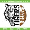 Tigers Swash School SVG PNG, Tigers Spirit Orange Football SVG, Football School Fans DXF SVG PNG EPS