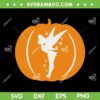 Tinker Bell Halloween Pumpkin SVG PNG, Halloween Tinkerbell Pumpkin SVG, Fall Tinkerbell DXF SVG PNG EPS