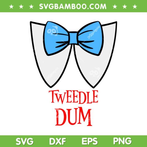 Tweedle Dum Costume SVG PNG, Halloween Fairytale Characters SVG, Tweedle Dee DXF SVG PNG EPS