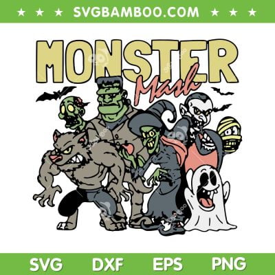 Halloween Monster Mash SVG PNG, Boo Ghost Witch Monster SVG, Monster Squad Friends DXF SVG PNG EPS Halloween Monster Mash SVG PNG, Boo Ghost Witch Monster SVG, Monster Squad Friends DXF SVG PNG EPS