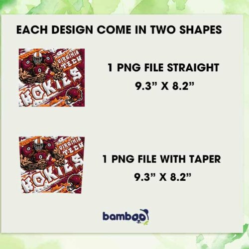 Virginia Tech Hokies 3D Inflated Tumbler Wrap PNG, Hokies Football Teams 20oz Skinny Tumbler Template PNG Virginia Tech Hokies 3D Inflated Tumbler Wrap PNG, Hokies Football Teams 20oz Skinny Tumbler Template PNG