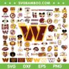 Washington Commanders Mega Bundle SVG, NFL Football Teams SVG Bundle, Commanders Logo DXF SVG PNG EPS