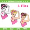 Womens Fight Breast Cancer SVG PNG, 3 Strong Women Pink Ribbon SVG, Ribbon Believe DXF SVG PNG EPS Womens Fight Breast Cancer SVG PNG, 3 Strong Women Pink Ribbon SVG, Ribbon Believe DXF SVG PNG EPS